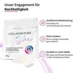 Collagen Pure Glow 100% reines Kollagen Pulver, 500 g