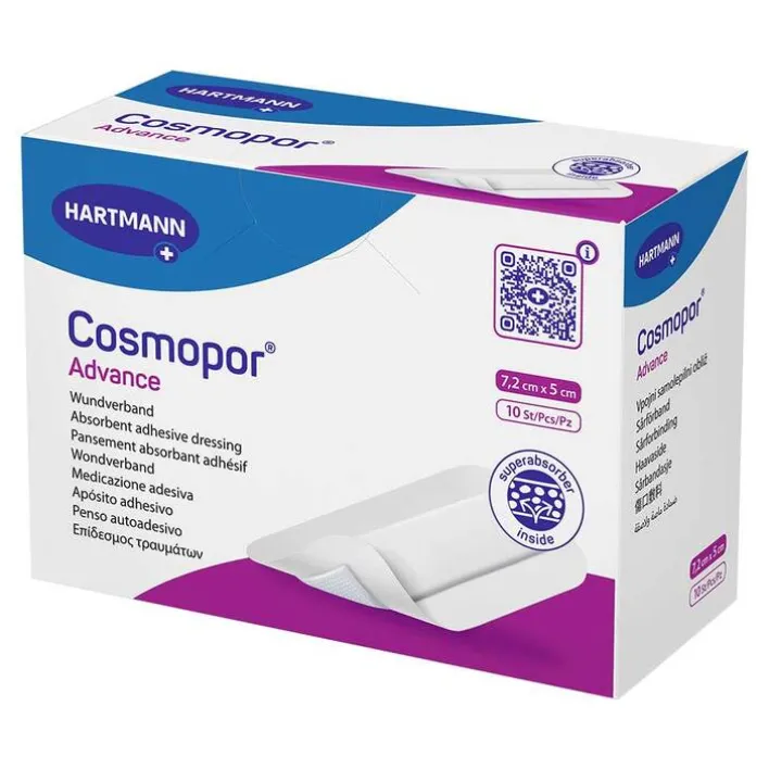Cosmopor Advance 5x7,2 cm, 10 St> Wundpflaster