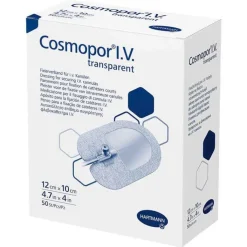 Cosmopor® I.V. transparent Fixierverband 10x12 cm steril, 50 St