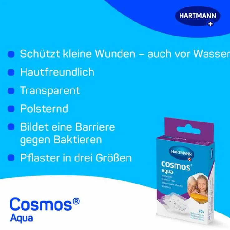 cosmos® aqua Pflaster 3 Größen, 20 St