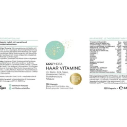 Cosphera Haar-Vitamine mit Hirse Kapseln, 120 St