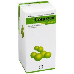 Cotazym 30.000 Pellets magensaftresistente Kapseln, 100 St> Verdauung