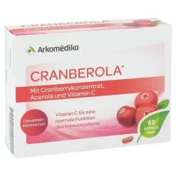 Cranberola Kapseln, 60 St> Vitamin C (Ascorbinsäure)|Immunsystem