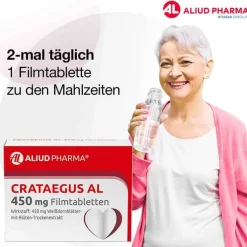 CRATAEGUS AL 450 mg Filmtabletten, 50 St