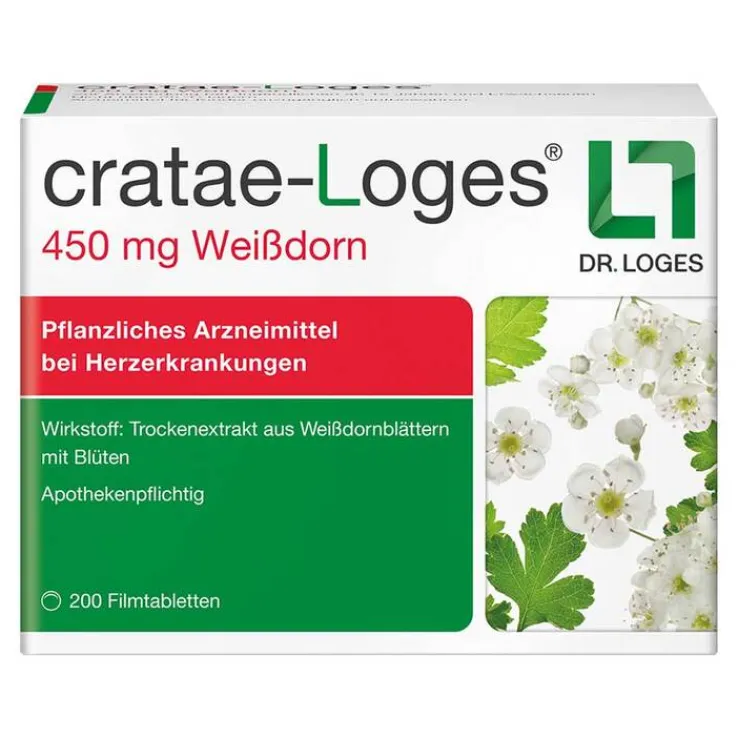 cratae-Loges 450 mg Weißdorn Filmtabletten, 200 St