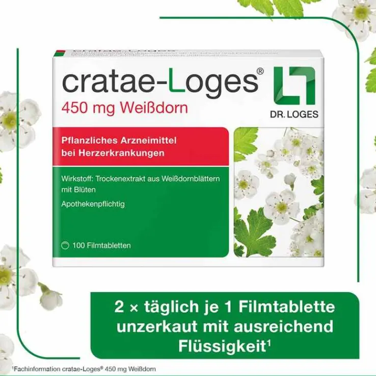 cratae-Loges 450 mg Weißdorn Filmtabletten, 200 St