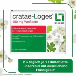Dr. Loges cratae-Loges 450 mg Weißdorn Filmtabletten, 50 St><noscript><img width=