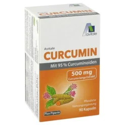 Curcumin 500 mg 95% Curcuminoide + Piperin Kapseln, 90 St> Kurkuma Kapseln
