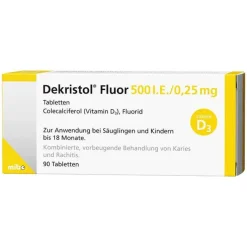 Dekristol Fluor 500 I.E. / 0,25 mg Tabletten, 90 St