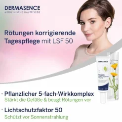Dermasence Rosamin getönte Tagespflege LSF 50 Creme , 30 ml