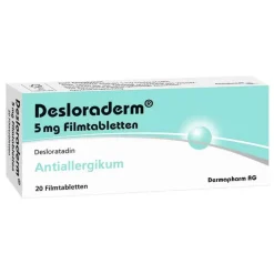 Desloraderm 5 mg Filmtabletten, 20 St> Desloratadin|Allergie Tabletten