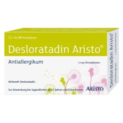 Aristo Desloratadin ® Antiallergikum 5 mg Filmtabletten, 20 St> Desloratadin|Allergie Tabletten