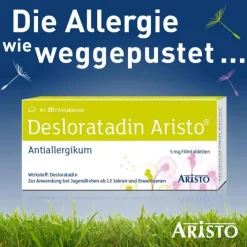 Aristo Desloratadin ® Antiallergikum 5 mg Filmtabletten, 20 St><noscript><img width=