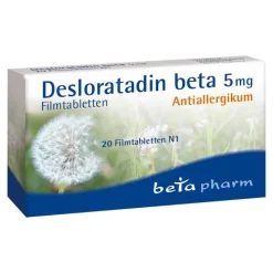 Betapharm Desloratadin beta 5 mg Filmtabletten, 20 St> Desloratadin|Allergie Tabletten