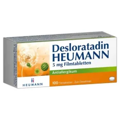 Heumann Desloratadin 5 mg Filmtabletten, 100 St> Allergie Medikamente|Desloratadin