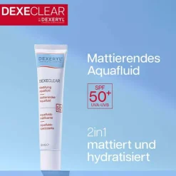 Dexeryl Dexeclear mattierendes Aquafluid SPF 50, 40 ml> Unreine Haut|Tagespflege