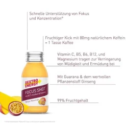 Dextro Energy Focus SHOT Mango-Maracuja, 60 ml> Hirnleistung & Nerven