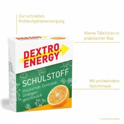 Dextro Energy Schulstoff Orange Täfelchen, 50 g
