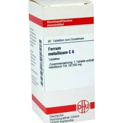 DHU Ferrum metallicum C 6 Tabletten, 80 St> F