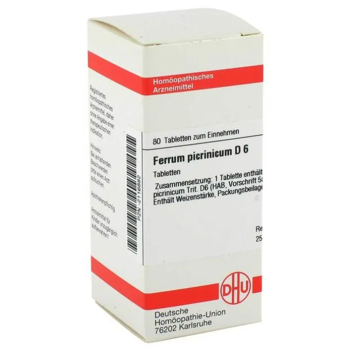 DHU Ferrum picrinicum D 6 Tabletten, 80 St> F