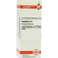 DHU Ratanhia D 4 Dilution, 20 ml