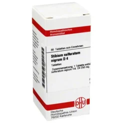 DHU Stibium sulfuratum nigrum D 4 Tabletten, 80 St