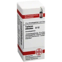 DHU Tartarus stibiatus D 12 Globuli, 10 g> T|T