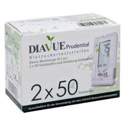 Diavue Prudential Blutzuckerteststreifen, 2X50 St> Teststreifen