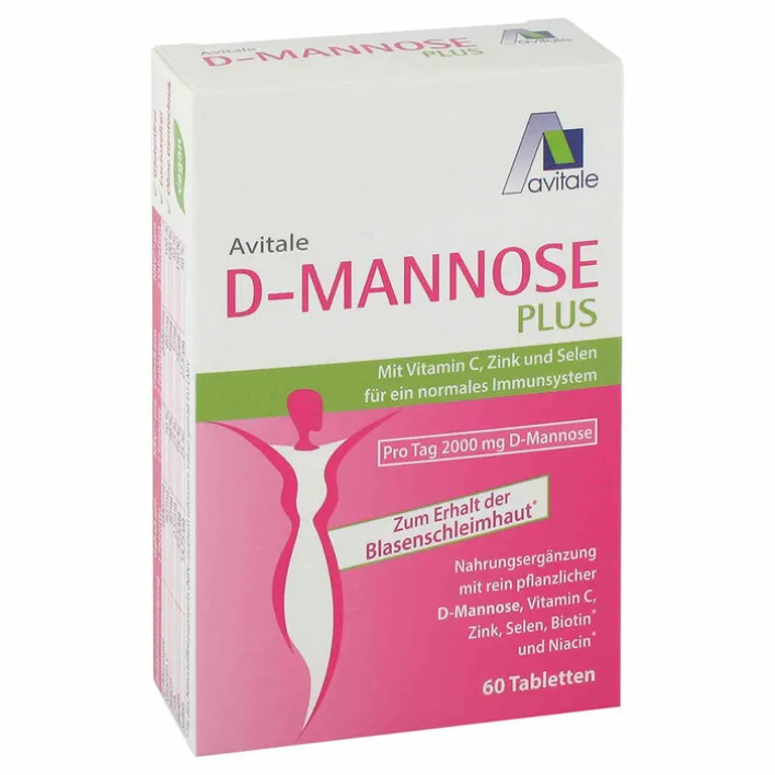 Avitale D-Mannose Plus 2000 mg Tabletten mit Vit.und Mineralstof., 60 St> Mannose