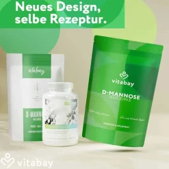 Vitabay D-Mannose Pulver aus Birke vegan Diätetikum, 100 g> Mannose