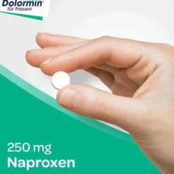Dolormin für Frauen bei Menstruationsbeschwerden mit Naproxen, 10 St
