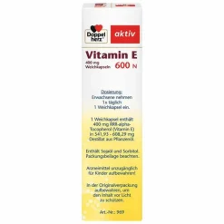 Doppelherz® aktiv Vitamin E 600 N Weichkapseln, 80 St