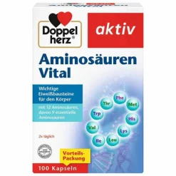 Doppelherz Aminosäuren Vital Kapseln, 100 St> Aminosäuren