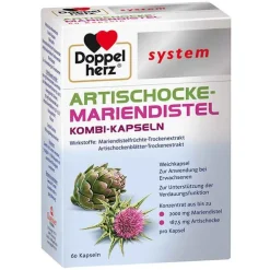 Doppelherz Artischocke-Mariendistel system Weichk., 60 St