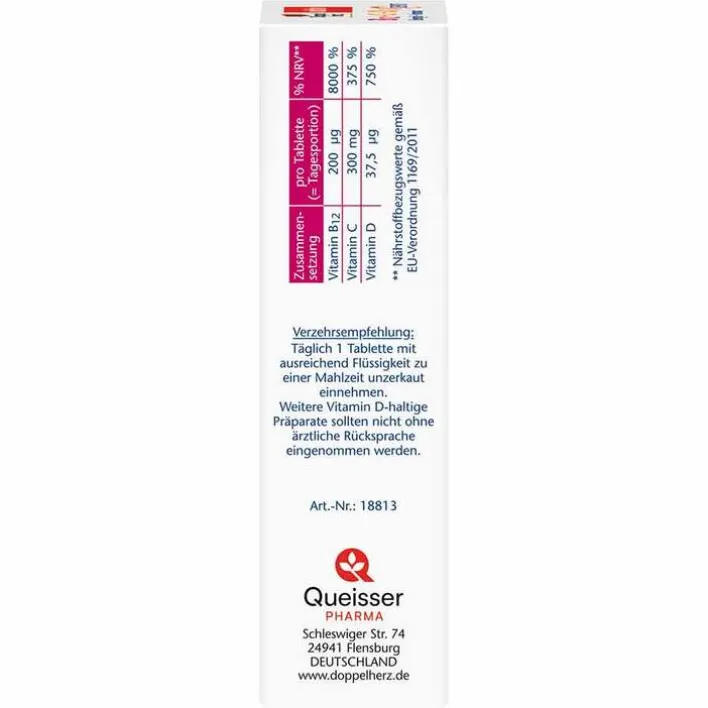 Doppelherz B12 + C + D3 Depot aktiv Tabletten, 30 St> Vitamin D (Colecalciferol)|Vitamin C (Ascorbinsäure)