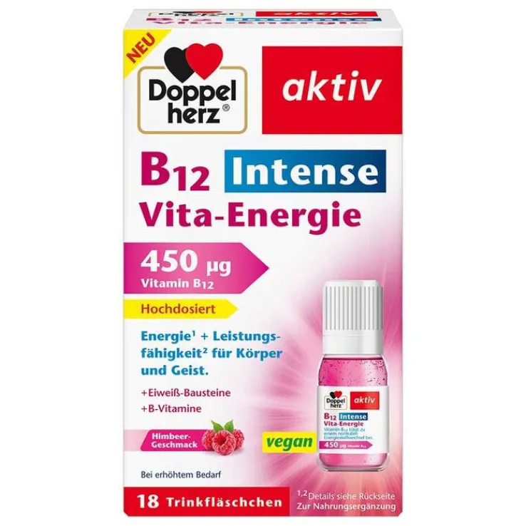 Doppelherz B12 Intense Vita-Energie Trinkflasche , 18 St