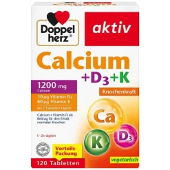 Doppelherz Calcium + D3 + K Tabletten, 120 St> Vitamin K|Vitamin D (Colecalciferol)