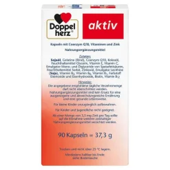 Doppelherz Coenzym Q10 + B Vitamine Kapseln, 90 St><noscript><img width=