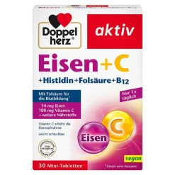 Doppelherz Eisen+Vitamin C+L-Histidin Tabletten, 30 St