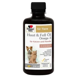 Doppelherz für Tiere Haut & Fell Öl für Hunde / Katzen, 250 ml