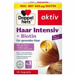 Doppelherz Haar Intensiv + Biotin Kapseln, 30 St