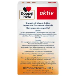 Doppelherz heißer Ingwer + Curcuma Beutel, 10 St><noscript><img width=