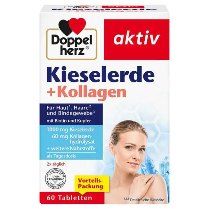Doppelherz Kieselerde + Kollagen Tabletten, 60 St> Kollagen|Kieselerde