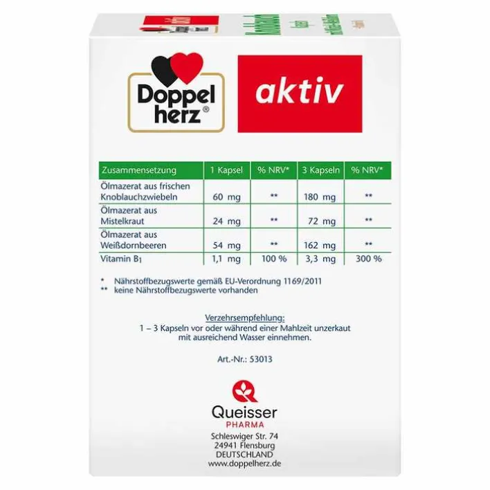Doppelherz Knoblauch Kapseln mit Mistel + Weißdorn + Vitamin B1, 270 St> Knoblauch