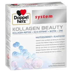 Doppelherz Kollagen Beauty system Trinkfläschchen, 10 St> Kollagen