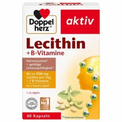 Doppelherz Lecithin+B-Vitamine Kapseln, 40 St> Lecithin|Hirnleistung & Nerven