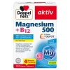 Doppelherz Magnesium 500 + B12 2-Phasen Depot Tabletten , 120 St> Vitamin B12 (Cobalamin)|Magnesium