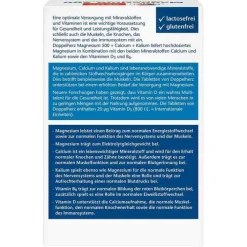 Doppelherz Magnesium 500 + Calcium + Kalium Tabletten, 100 St> Magnesium|Kalium