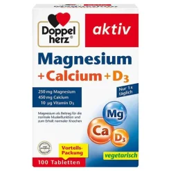 Doppelherz Magnesium+Calcium+D3 Tabletten, 100 St> Magnesium|Calcium