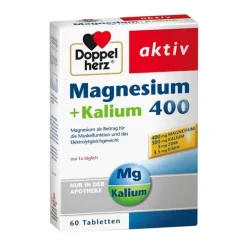 Doppelherz Magnesium+Kalium Tabletten, 60 St> Magnesium|Hirnleistung & Nerven